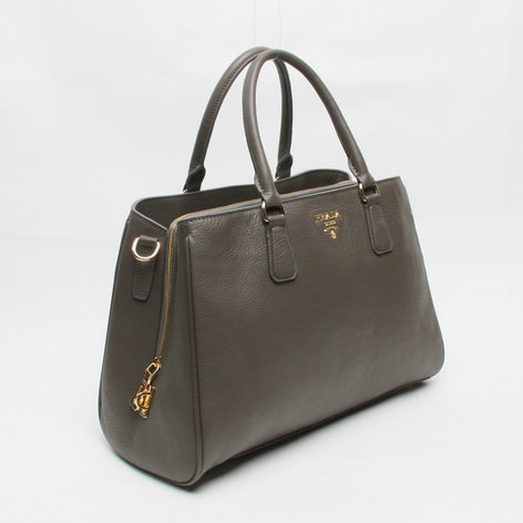 2014 Prada grainy calfskin tote bag BR4743 dark grey for sale